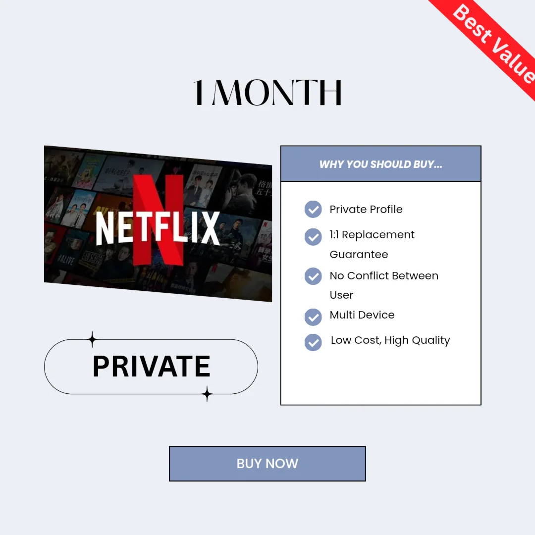 NETFLIX PRIVATE 1 MONTH