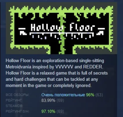 Hollow Floor АВТОДОСТАВКА STEAM РОССИЯ
