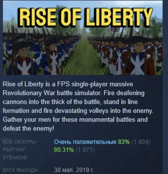 Rise of Liberty АВТОДОСТАВКА STEAM GIFT РОССИЯ