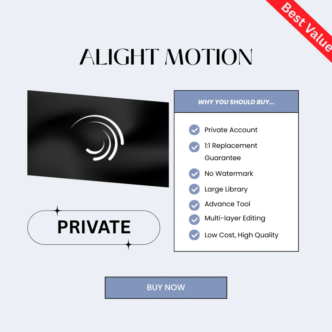 ALIGHT MOTION PREMIUM PRIVATE 1 YEAR | 12 MONTH