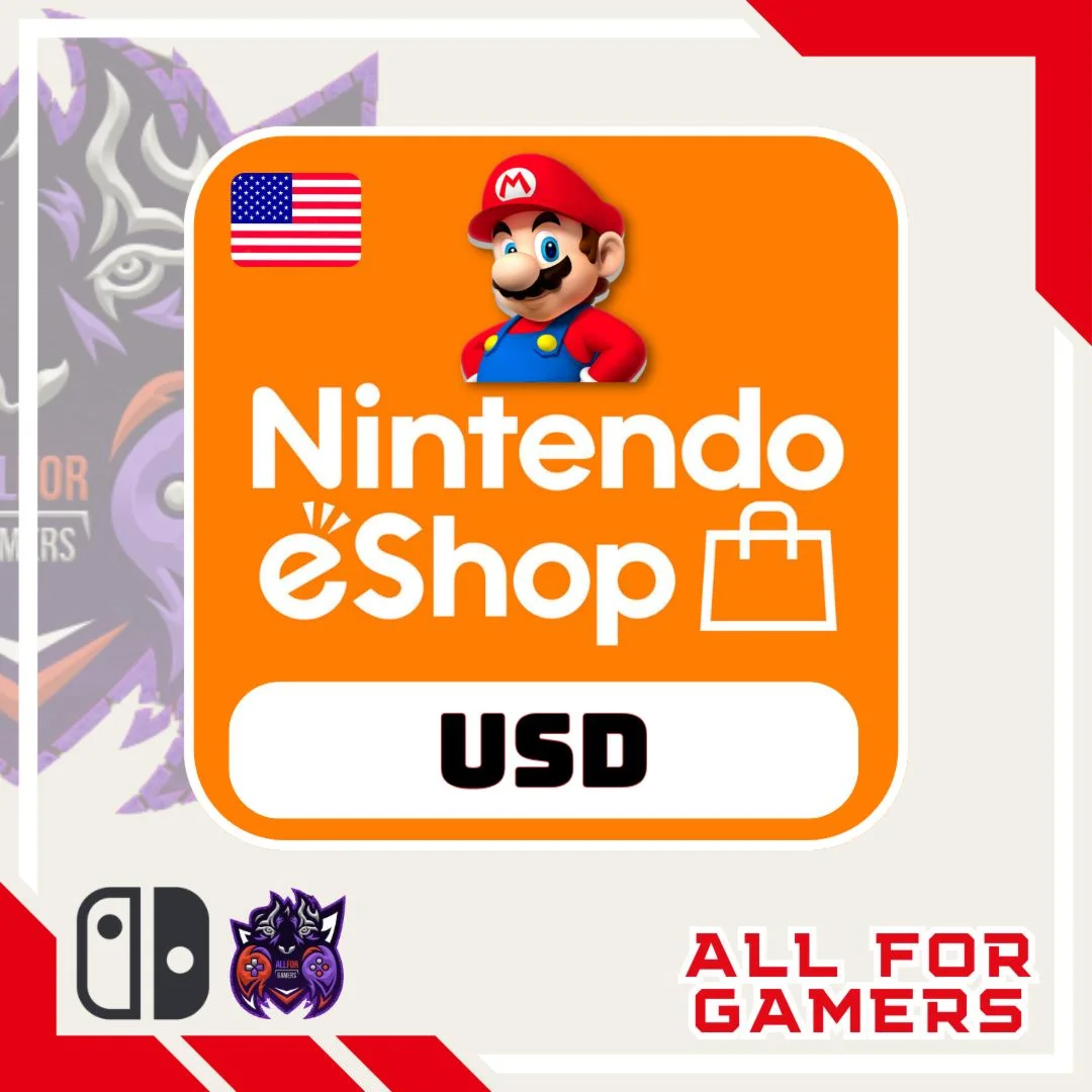 Подарочная Карта  Nintendo eShop 5-100$ США