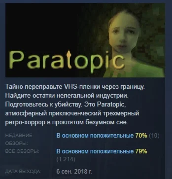 Paratopic STEAM KEY REGION FREE GLOBAL+РОССИЯ