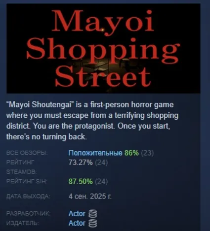 Mayoi Shopping Street АВТОДОСТАВКА STEAM РОССИЯ