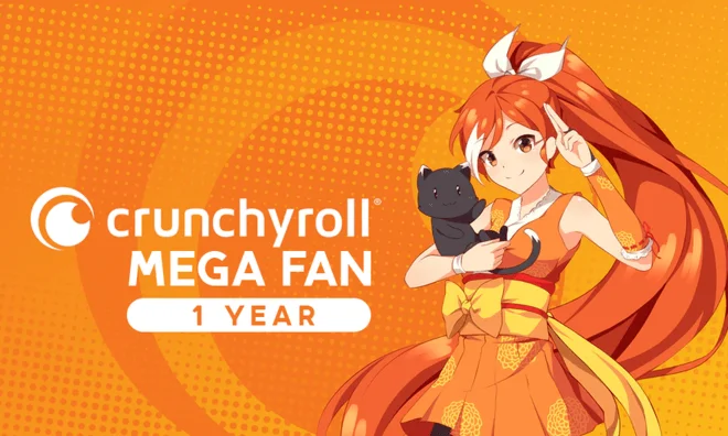 Cruchyroll Mega Fan 1 Year Upgrade | On Your Account