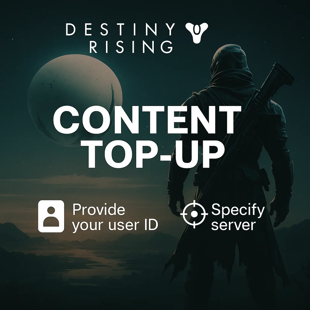 Destiny Rising Пополнение по ID