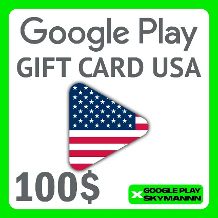 ✅ Google Play Gift Card 100$ USD USA🇺🇸АВТО ВЫДАЧА 24/7