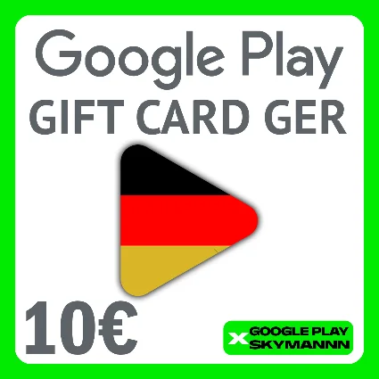 Google Play Gift Card 10€ DE Германия АВТО ВЫДАЧА 24/7
