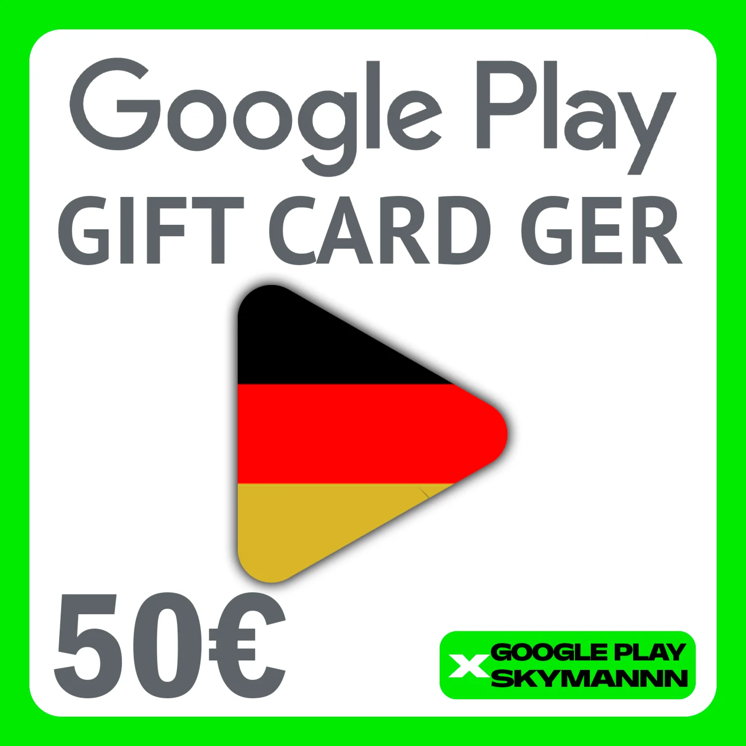 Google Play Gift Card 50€ DE Германия АВТО ВЫДАЧА 24/7