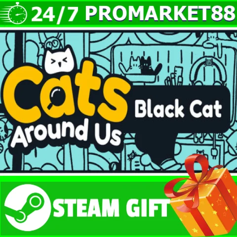 ️ВСЕ СТРАНЫ+РОССИЯ️ Cats Around Us: Black Cat STEAM