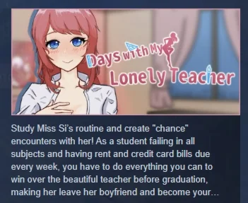Days with My Lonely Teacher АВТОДОСТАВКА STEAM РОССИЯ