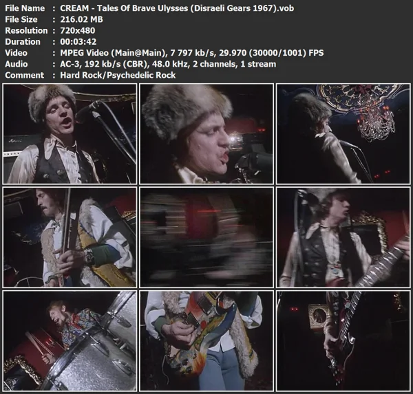 CREAM - Tales Of Brave Ulysses