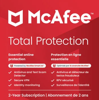McAfee Total Protection 1 ПК ключ на 2 года