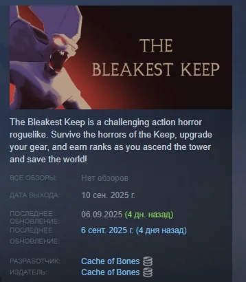 The Bleakest Keep АВТОДОСТАВКА STEAM РОССИЯ
