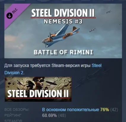 Steel Division 2 - Nemesis #3 Battle of Rimini STEAM РФ