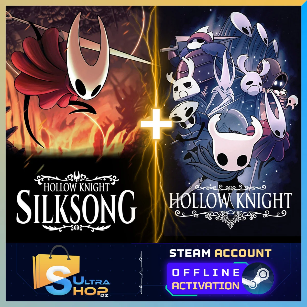  Hollow Knight: Silksong + Hollow Knight 1 - STEAM 