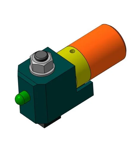 МЧ00.10.00.00 зажим гидравлический поворотный - 3D
