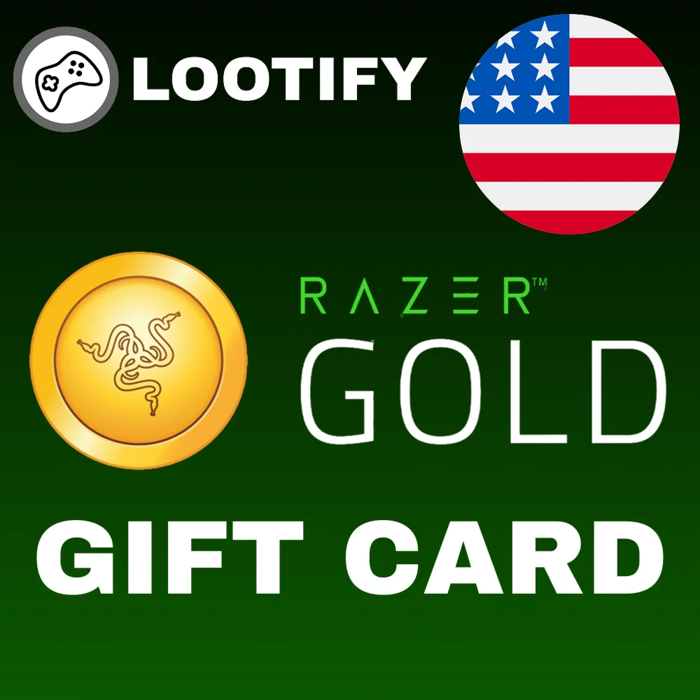  Razer Gold Gift Card  1/5/10/25/50/100 USD  США