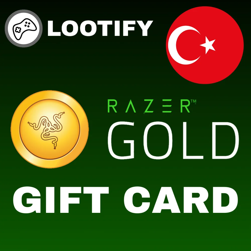  Razer Gold Gift Card  5/25/50/100/500 TRY Турция