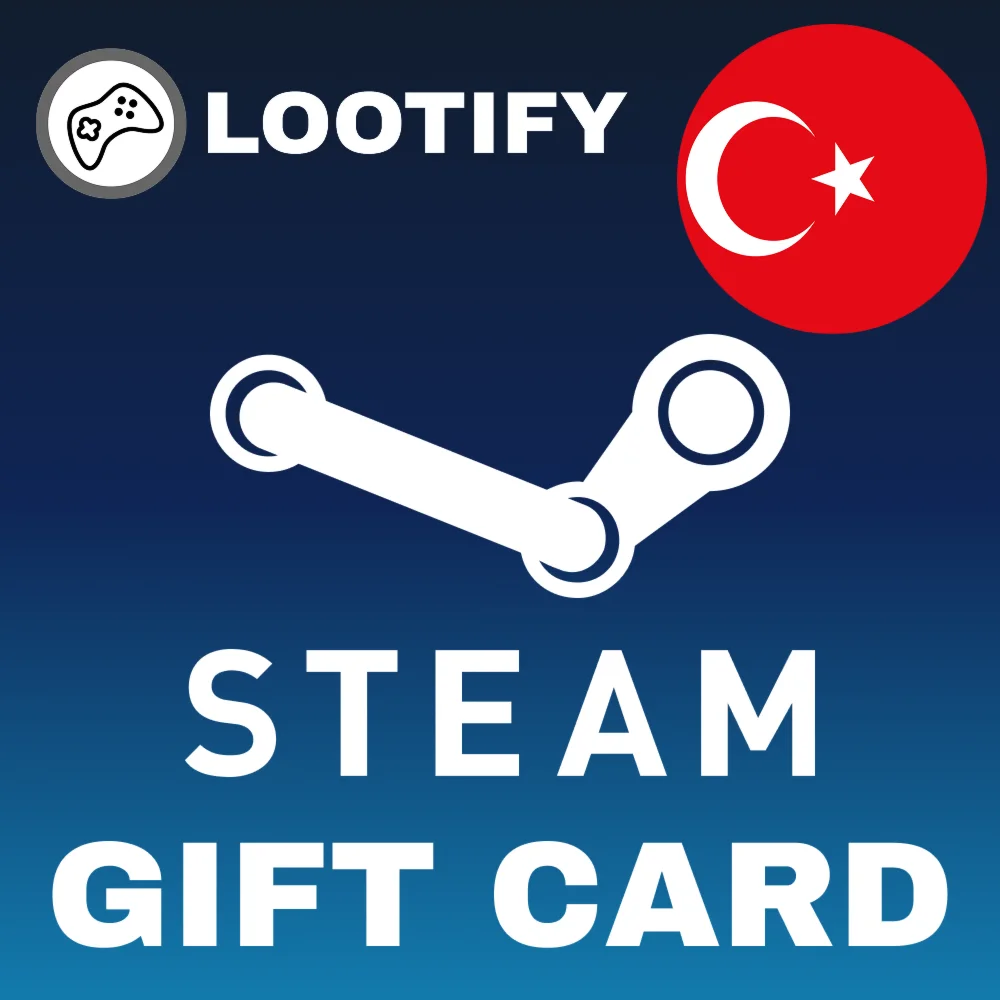  Steam Gift Card  50/100/300/500/1000 TRY  Турция