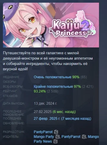 Ненасытная принцесса-монстр: межзвёздное путешествие