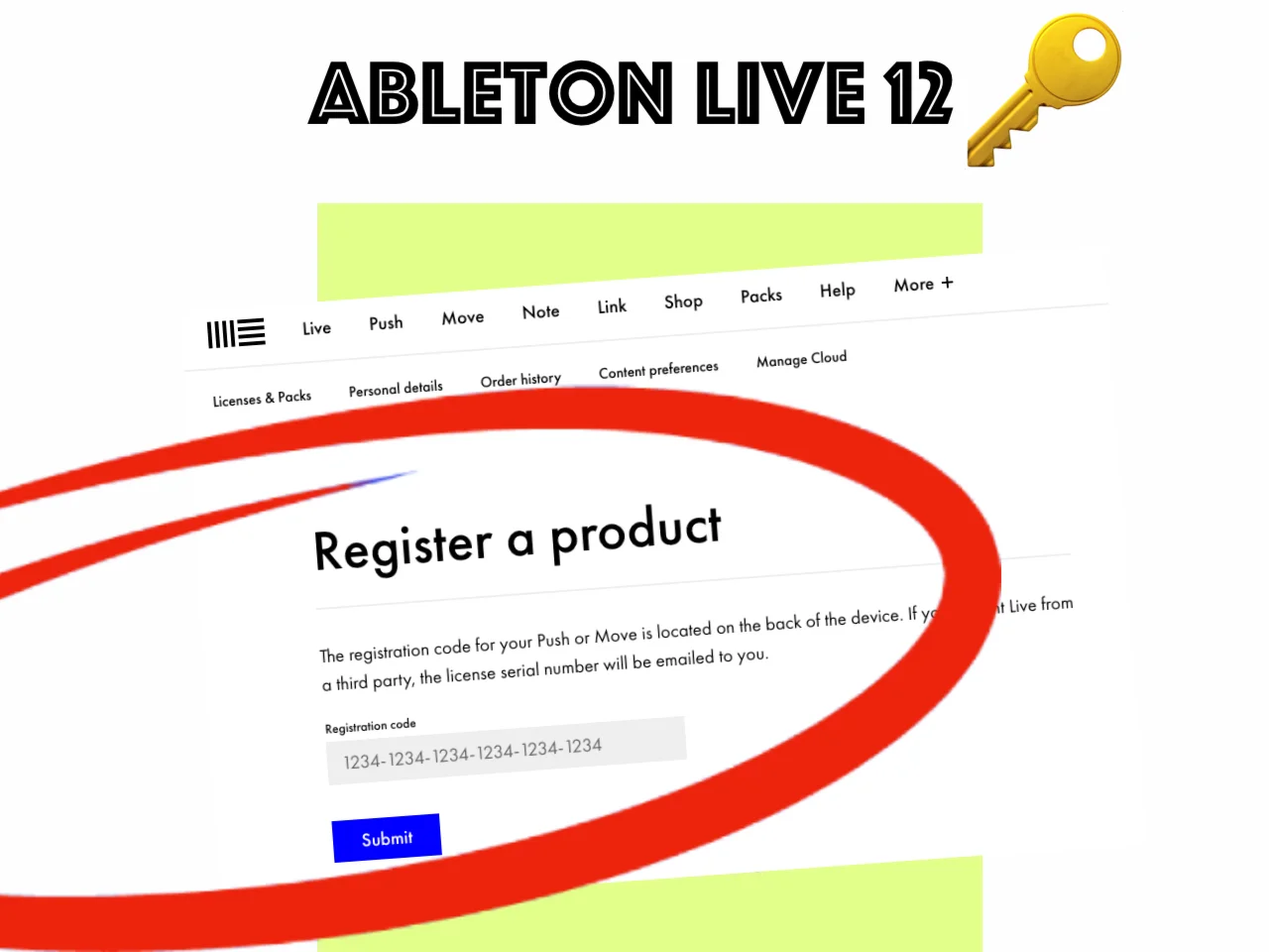 Ableton Live 12 Lite/ 100% официальный ключ/ Лицензия