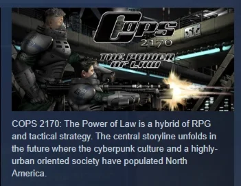 COPS 2170 The Power of Law АВТОДОСТАВКА STEAM РОССИЯ