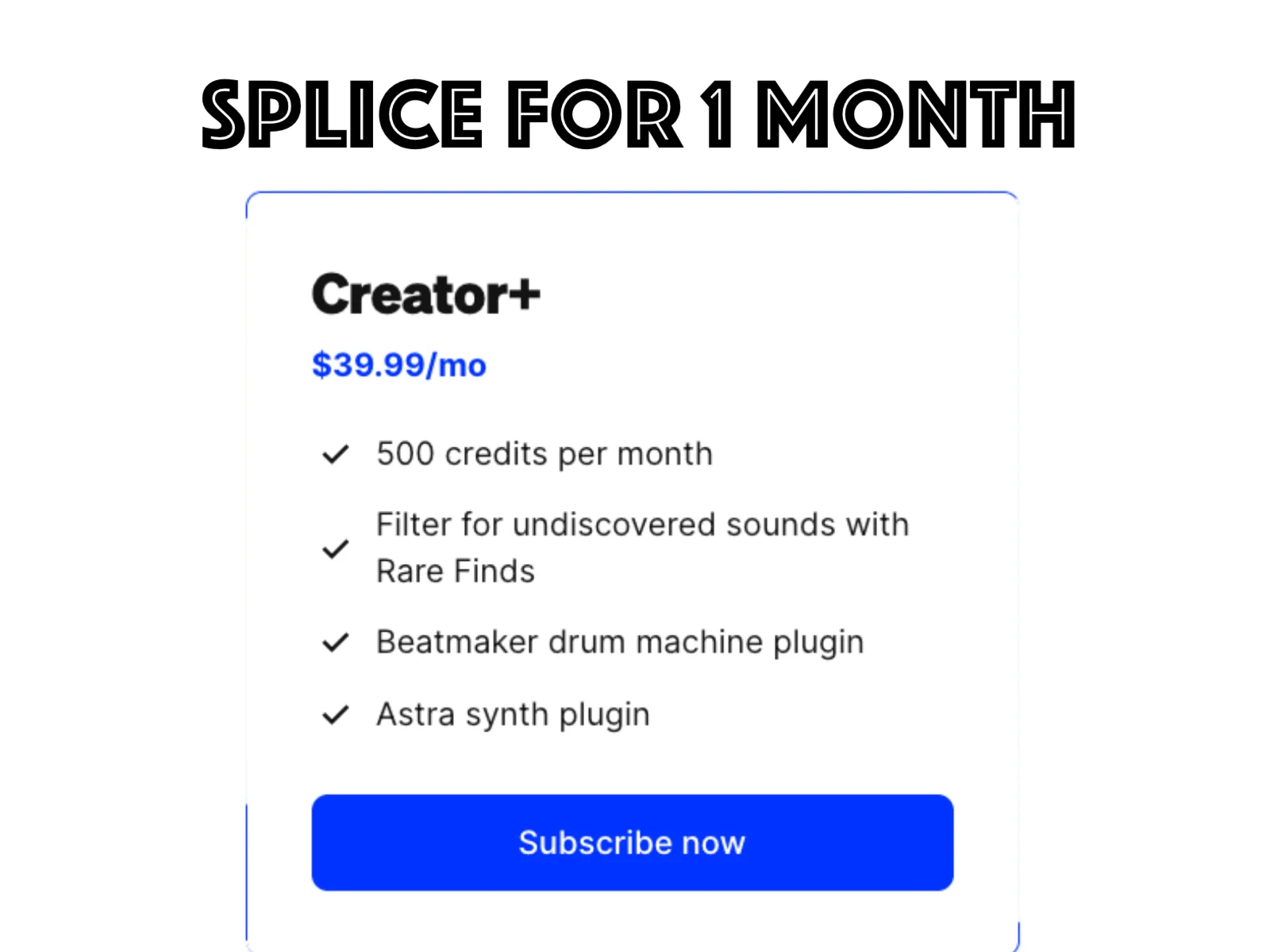 Подписка Сплайс Creator + 500 быстрый старт / выгодно