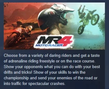 Moto Racer 4 Deluxe Edition АВТОДОСТАВКА STEAM РОССИЯ