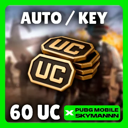 24/7 АВТО | 60 UC КЛЮЧ | PUBG Mobile GLOBAL