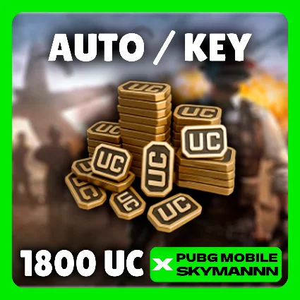 24/7 АВТО | 1800 UC КЛЮЧ | PUBG Mobile GLOBAL