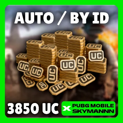 24/7 АВТО | 3850 UC ПО ID | PUBG Mobile GLOBAL