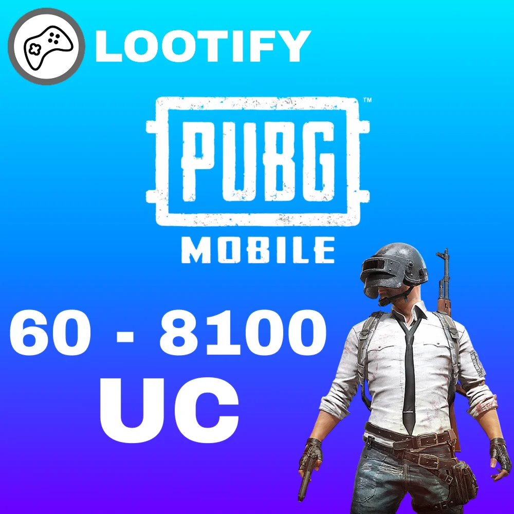  PUBG MOBILE по ID  60 - 8100 UC  БЕЗ ВХОДА
