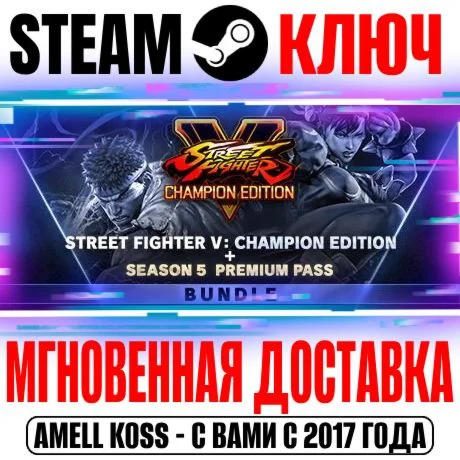 Street Fighter V Champion Edition +Season 5 Steam Ключ
