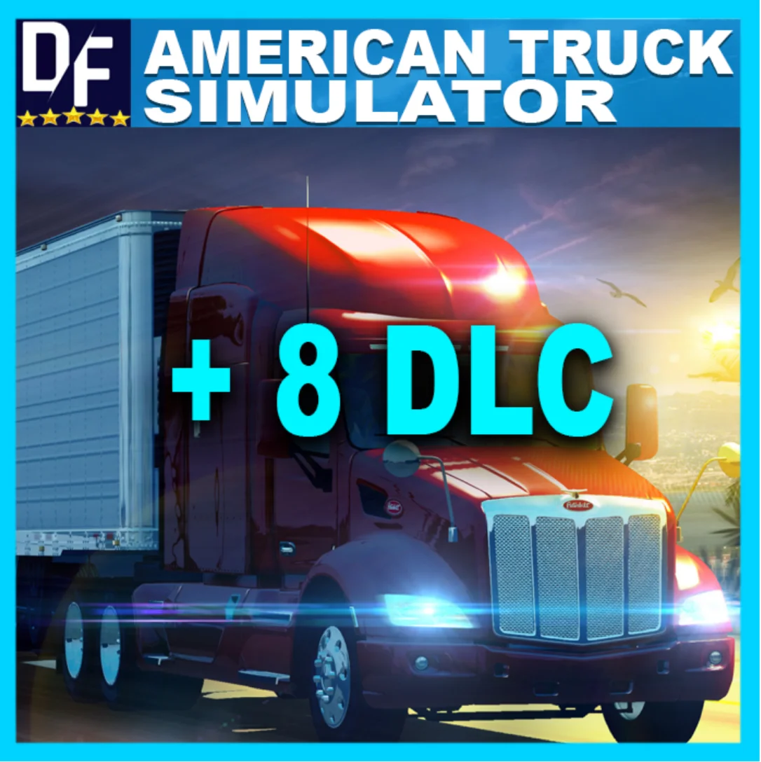 American Truck Simulator + 8 DLC (STEAM) Account