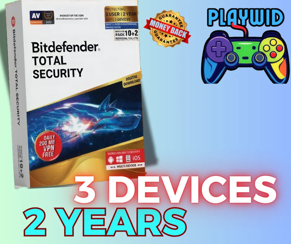 Bitdefender Total Security 3 Device 2 год. Ключ.