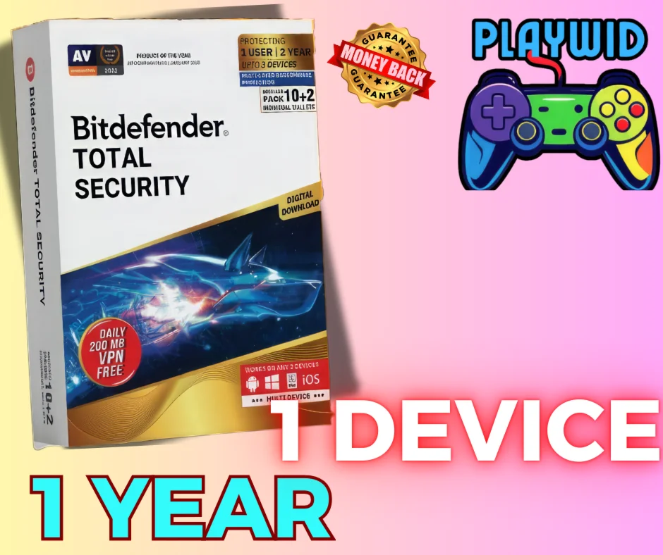 Ключ Bitdefender Total Security на 1 устройство на 1 го