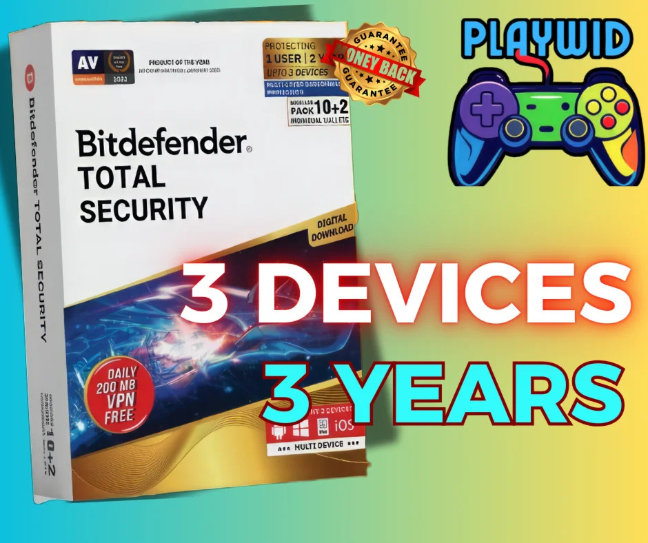 Ключ Bitdefender Total Security 3 на устройство на 3 го