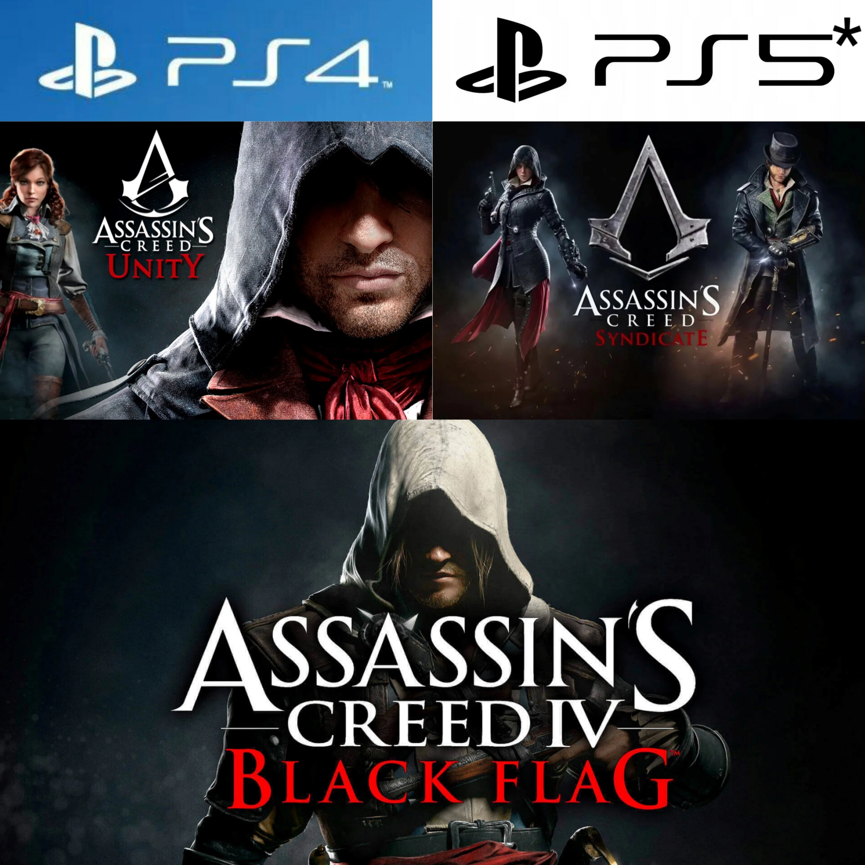 Assassin's Creed Triple Pack PS4|5* Аренда от 7 дней