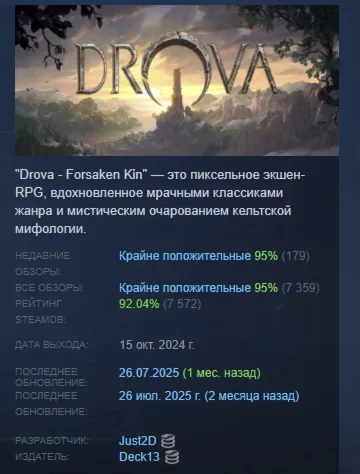 Drova - Forsaken Kin АВТОДОСТАВКА STEAM РОССИЯ