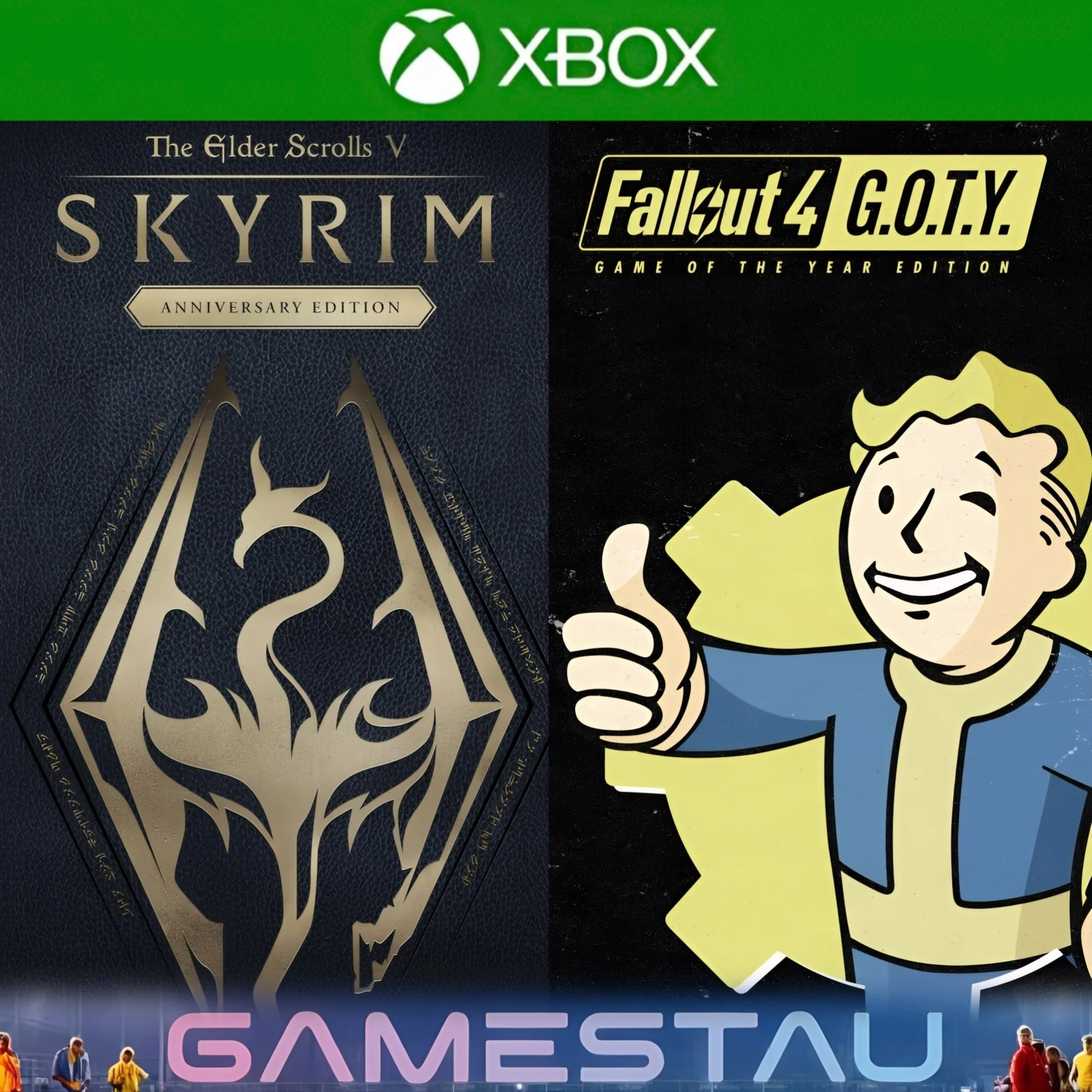 SKYRIM ANNIVERSARY ED. + FALLOUT 4 G.O.T.Y. |XBOX| КЛЮЧ