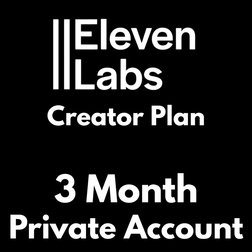 ElevenLabs Creator 3 -месячный частный счет