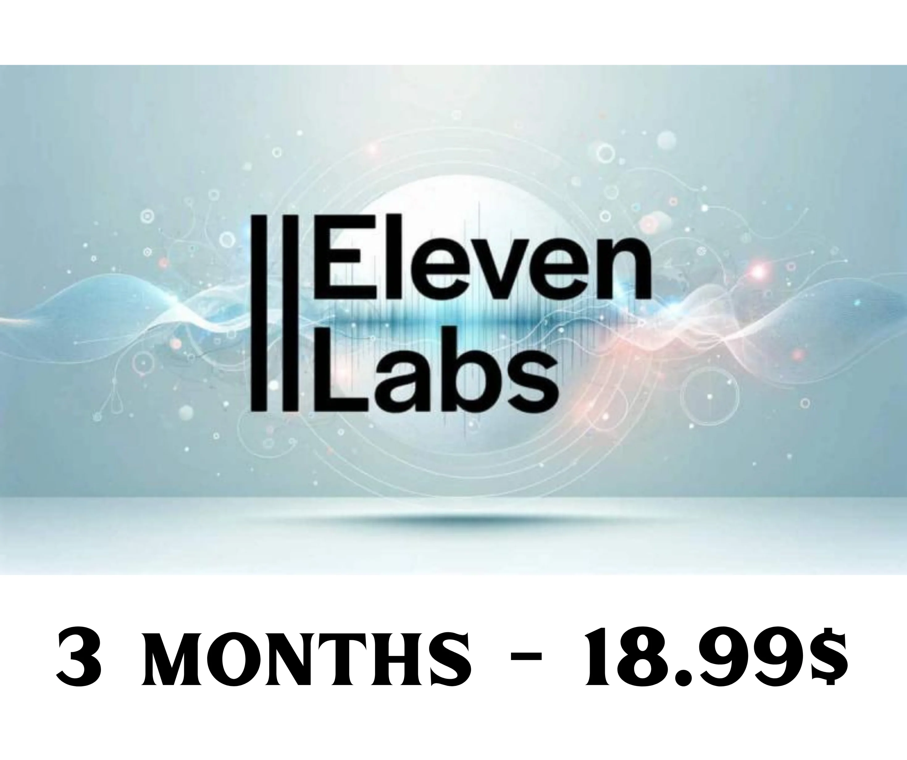 План ELEVENLABS для авторов — 3 месяца — на вашу почту
