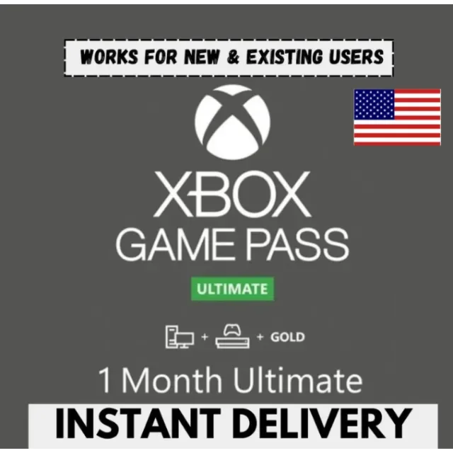 Xbox Game Pass Ultimate  1M US Auto Delivery