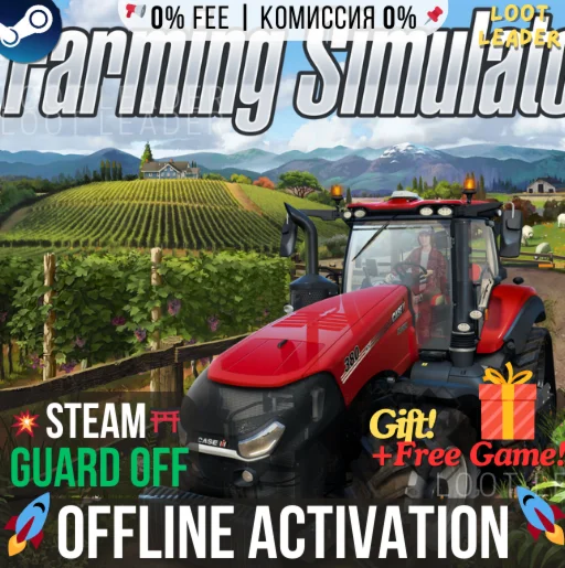 Farming Simulator 22, 19 / Steam /Offline +Gift