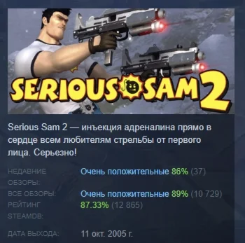 Serious Sam 2 АВТОДОСТАВКА STEAM РОССИЯ