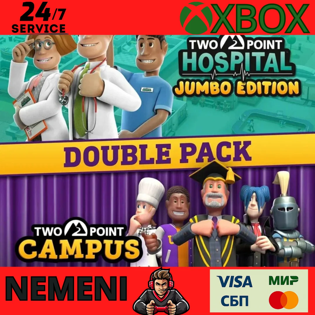 Two Point Hospital and Two Point Campus Double XBOX KEY