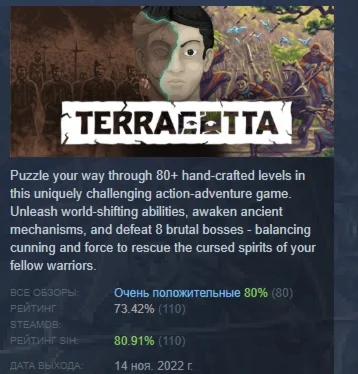TERRACOTTA АВТОДОСТАВКА STEAM GIFT РОССИЯ