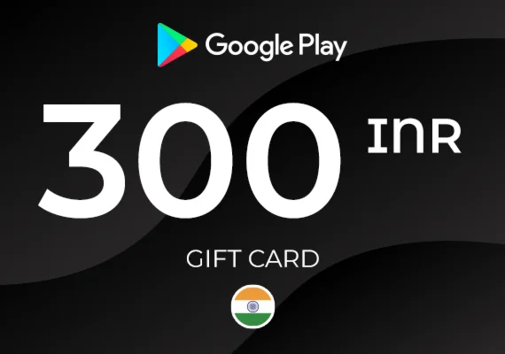 Подарочная карта Google Play на 300 индийских рупий