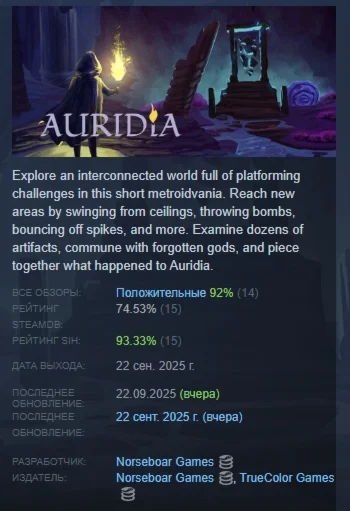 Auridia АВТОДОСТАВКА STEAM РОССИЯ