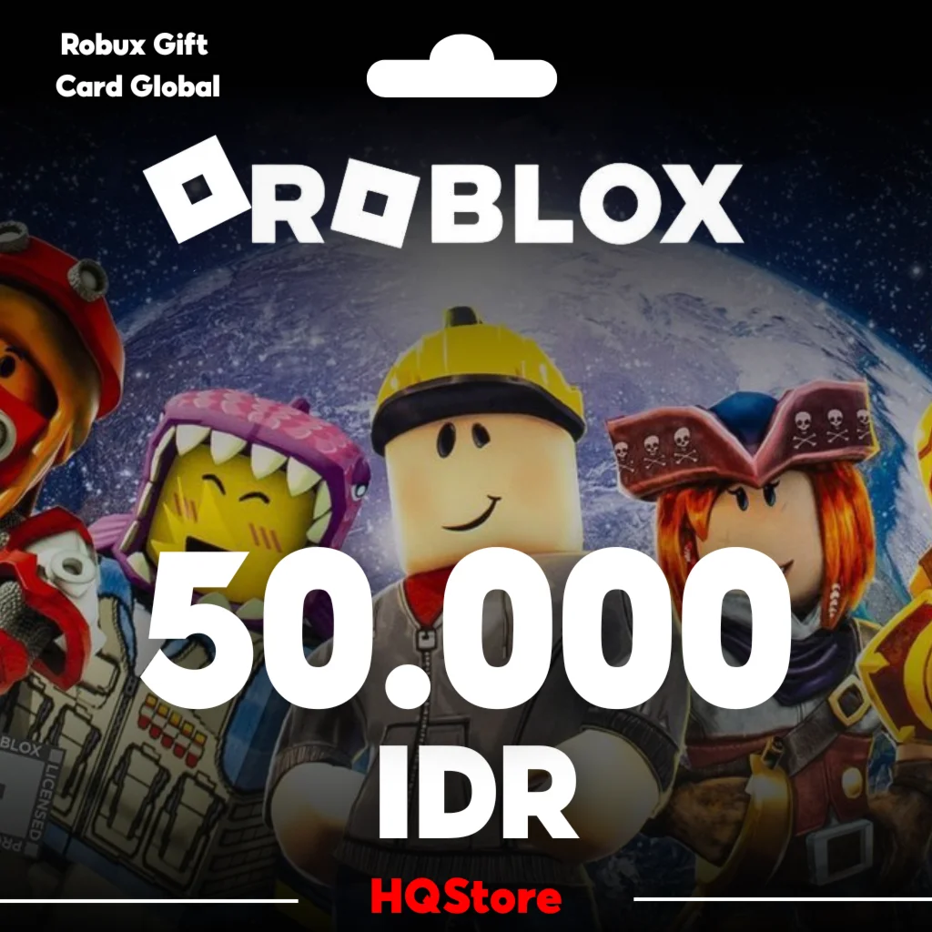 Roblox карта 50000 IDR Индонезия